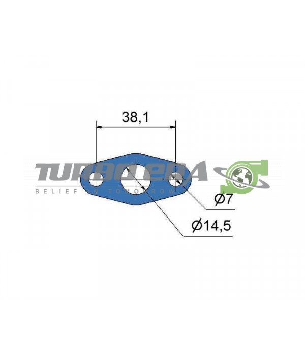 № 2505359 Комплект прокладок турбины Fiat 1.9D...